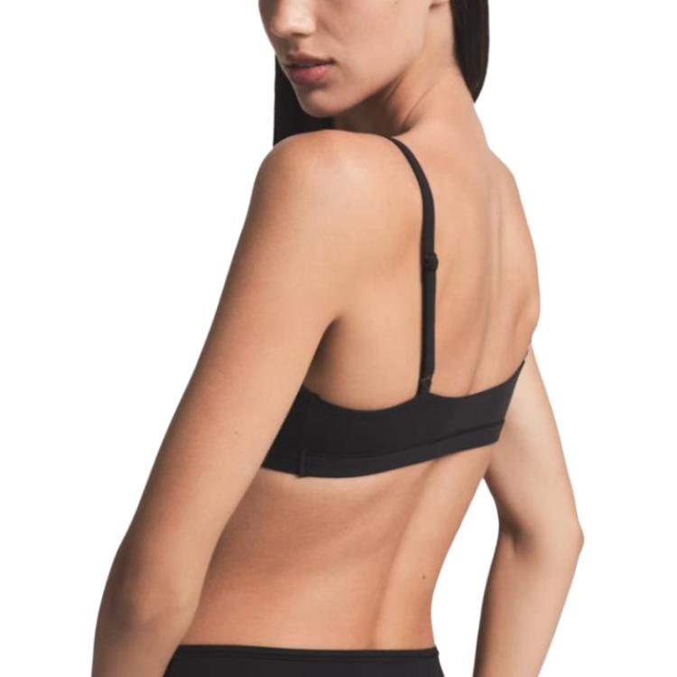 SKIMS Fits Everybody Scoop Bralette Soft Adjustable Strap Pullover Bra Women Underwear Onyx Agate BR-SCN-0025-ONX