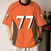 Simple Men's T-Shirt 77 Printed Short Sleeve T-Shirt For Men Summer Daily Casual Top Loose Breathable Tees New Man Clothing