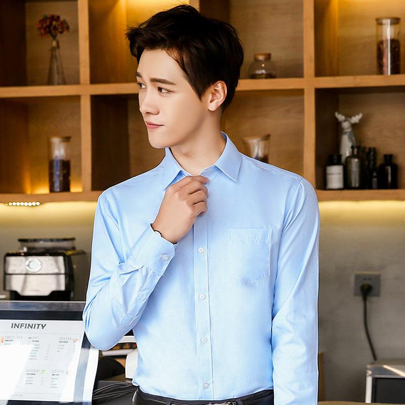 Customized shirts men's business short-sleeved men's professional formal wear wholesale non-ironing overalls embroidered LOGO men's shirts