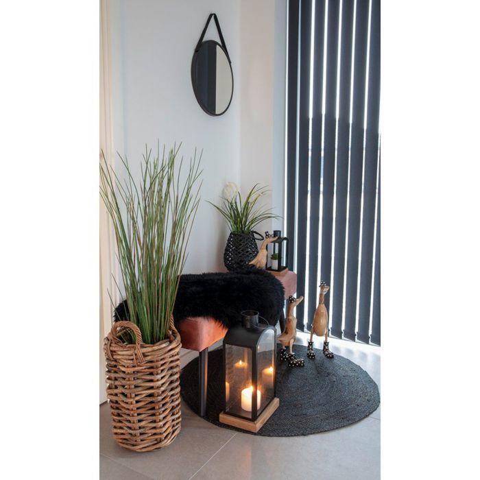 Cuir d'agneau noir 50x85 cm