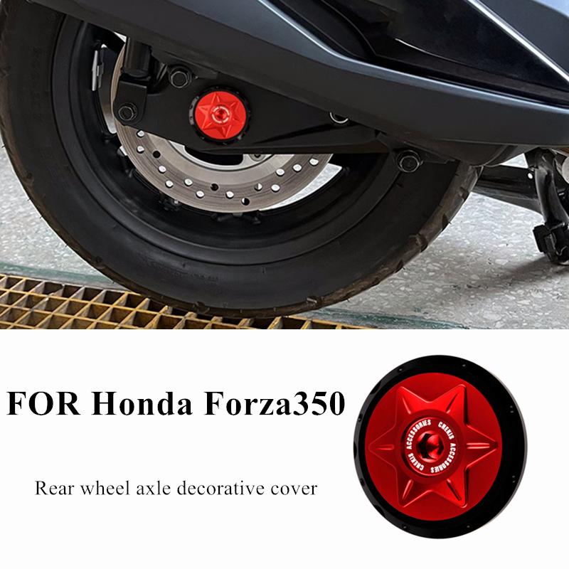 For Honda Forza350 FORZA NSS350 Accessories Rear Axle Fork Cap Nut Cover Wheel Axle Slider Screw Decoration