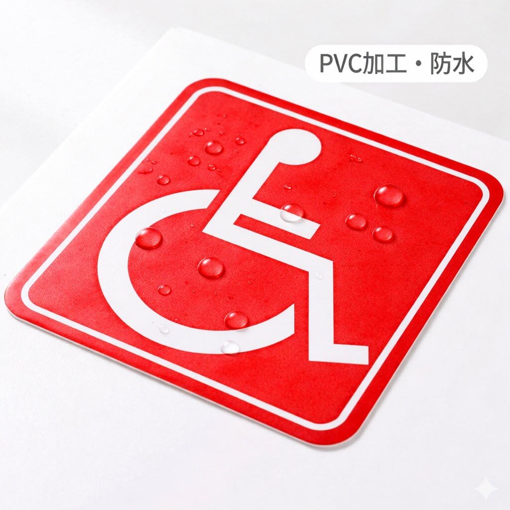 XIAXIN Wheelchair Mark Sticker, Disability Mark, Seal, Welfare Vehicle, Wheelchair,