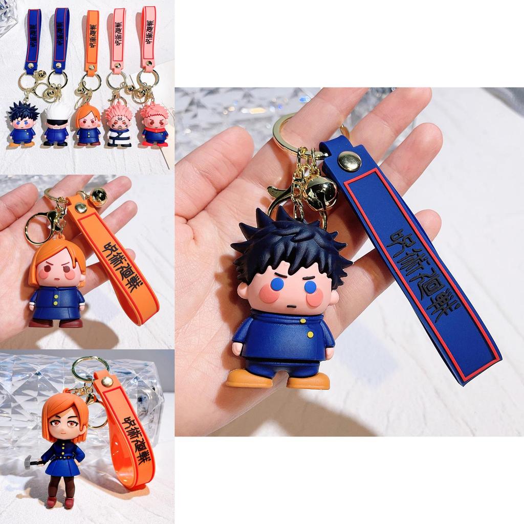 Entzückende Jujutsu Kaisen Schlüsselanhänger Figuren 2024 Gojo Satoru Yuji Itadori Sammlerstücke