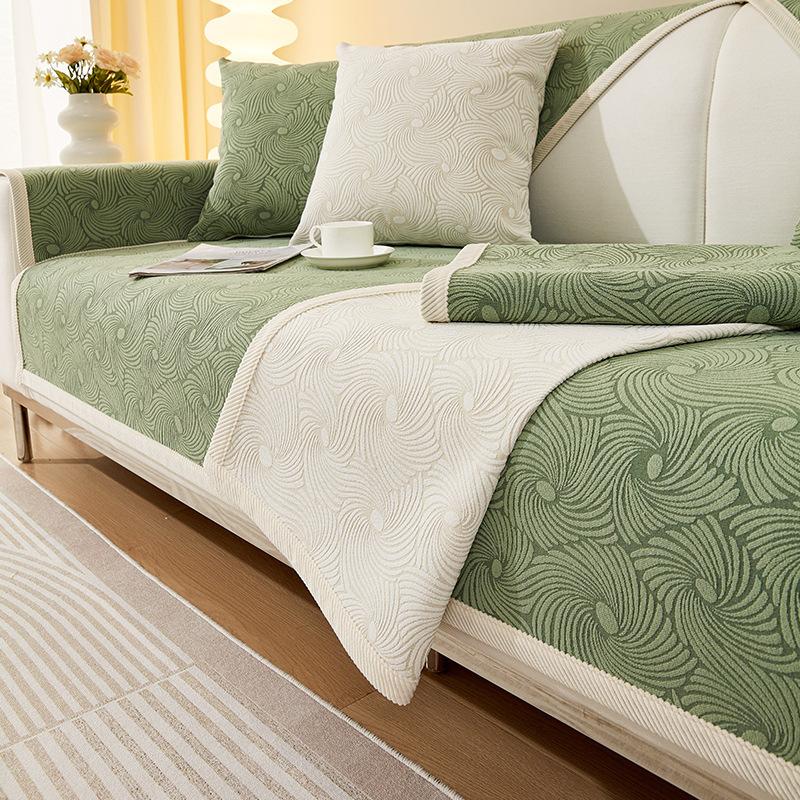 

Простая кожаная подушка для дивана в скандинавском стиле, универсальный нескользящий чехол для дивана на четыре сезона, высококачественная подушка из синели, чехол для полотенец на спинку, тканевый чехол 70*70cm