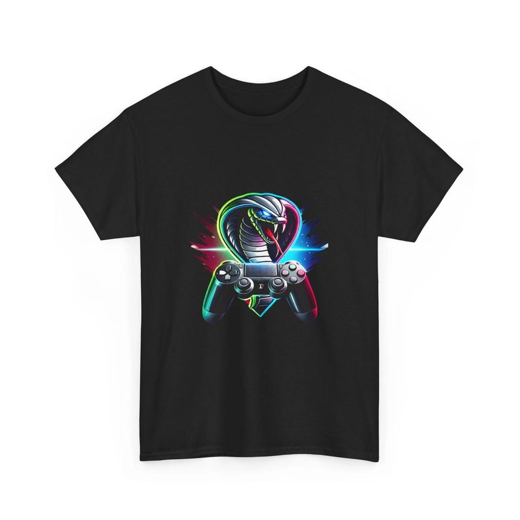 Cobra Gaming T-Shirt Gaming Controller Retro Gamer Snake Tee