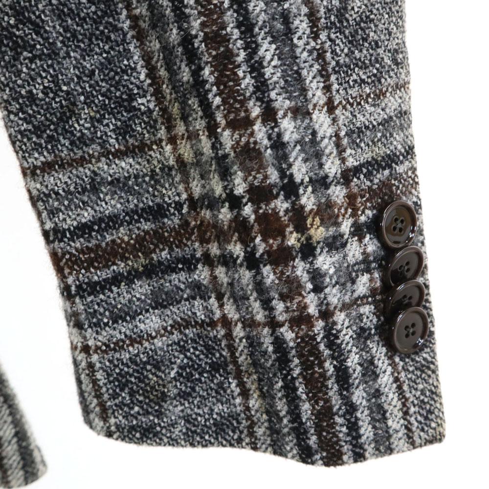 TAGLIATORE made in Italy Check Pattern tailored jacket 46 gray blazer Men's Used