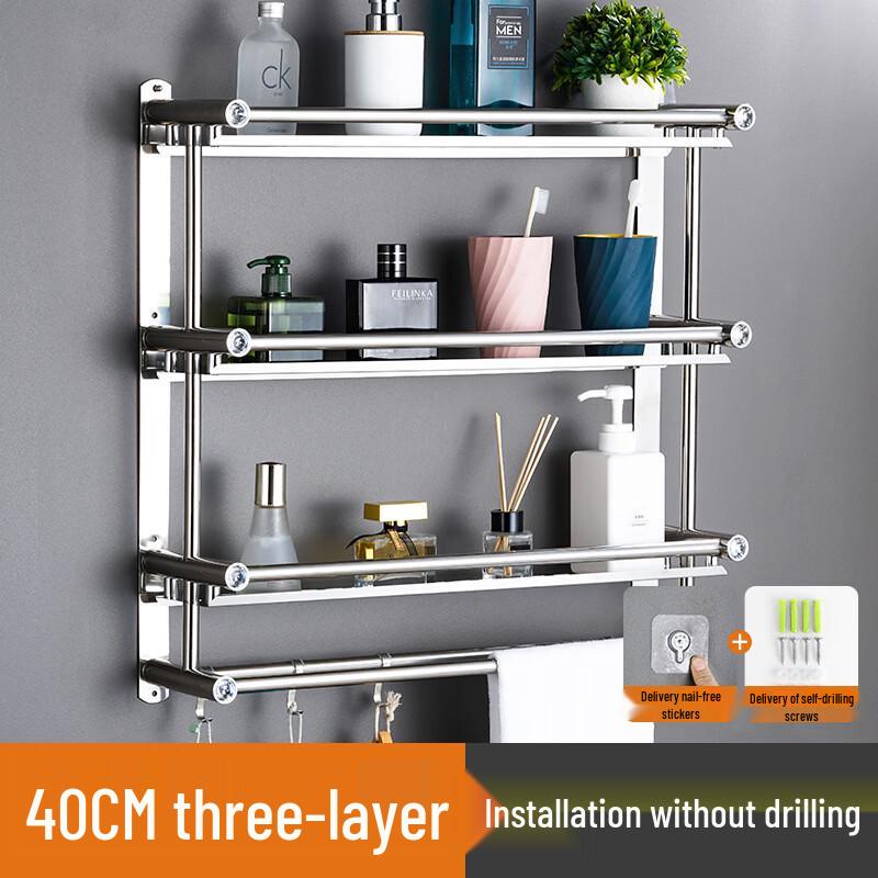Hanyou Stainless Steel Bathroom Shelf