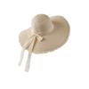 Summer New Style Bow Big Brim Straw Hat Women's Sunscreen Sunshade Beach Hat Fashion Rough Edge Bucket Hat