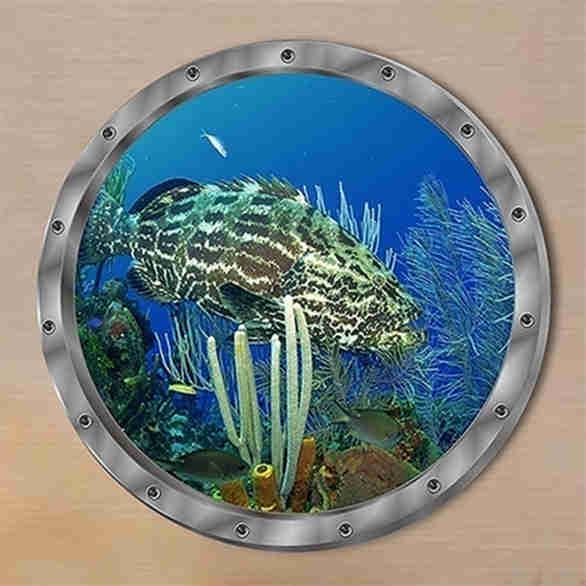 Creative Waterproof Dolphin Tortoise Sticker Wall Sticker Washing Machine Sticker Bathroom Sticker