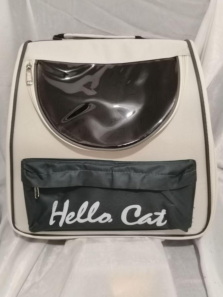 Portable Cat Carrier Backpack: Breathable, Foldable, Double-Shoulder Bag for Pets