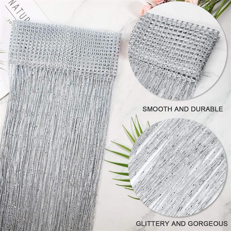 Door String Curtains for Doorway Tassels Beads Hanging Fringe Hippie Room Divider Window Hallway Entrance Wall Closet Bedroom Privacy Decor