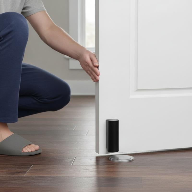 Magnetic Hidden Door Stopper Anti-Fade Paint No Drill Wall Bumper for Home Living Room Furniture Protector