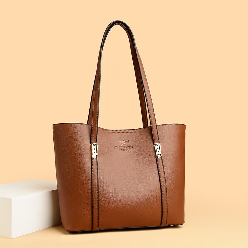 Bolsa Tote Moderna e Minimalista, Bolsa de Ombro de Grande Capacidade, Bolsa Tote Retrô, Bolsa de Mão Feminina, Bolsa de Ombro Casual para Compras