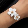 Elegant Chich Stylish Flower Bracelet for Women Simple Party Jewelry Gifts Suit for Summer Vocation