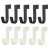 5Pcs Over The Door Cabinet Drawer Hooks Punch-free Installation Z-Shape Heavy Duty Carbon Steel Metal Hook for Kitchen Cabinet Narrow Door Back