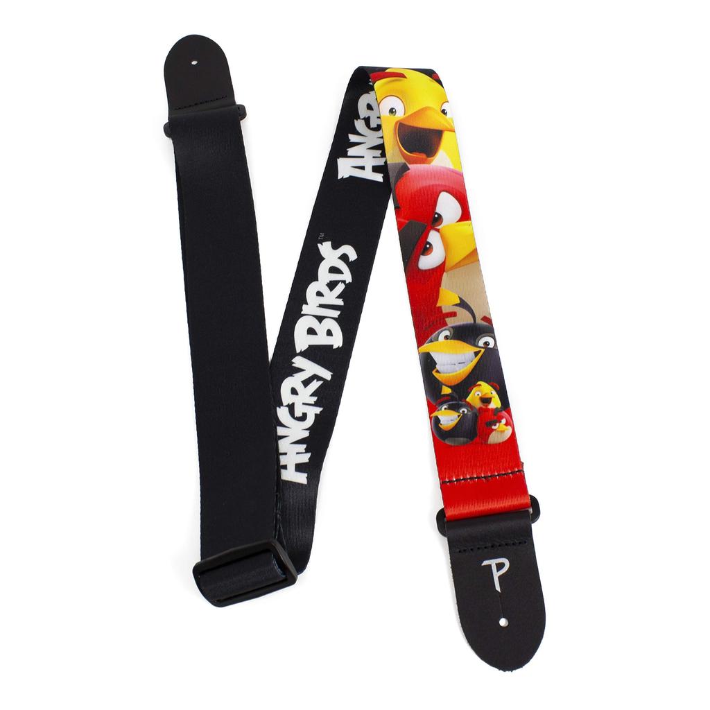 Officially Licensed P Leathers Angry Birds Design Guitar Red Perri's Ltd. Strap, 2-Inch,