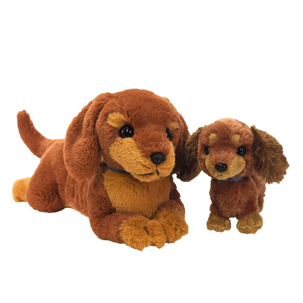 Sun Lemon Miniature Dachshund Plush Animal P-7672 Small Lap Dog 14x40x17cm Cute Dog