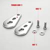 Mountain Bike Motor Arm Plate Set, Steel Conversion Plates with Mounting Hardware and Size Reference for Electric Bike Replacement