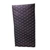 Diamond Pattern Quilted Leather Car Seat Cover & Mat