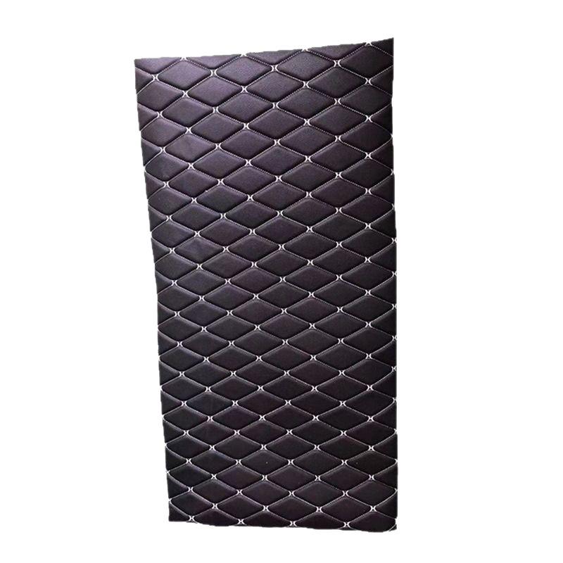 Diamond Pattern Quilted Leather Car Seat Cover & Mat