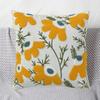 Floral Pillow Cover 18" X 18" Flower Throw Pillow Case Zippered Rustic Pillow Cover for Living Room Sofa Couch Bedroom Decoration