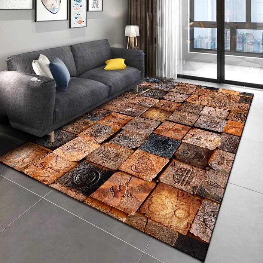 Nordischer Geometrischer Minimalistischer Leichter Luxusteppich: Schlafzimmer, Erkerfenster, Nachttisch, Couchtisch, Sofa, Fleckenabweisend