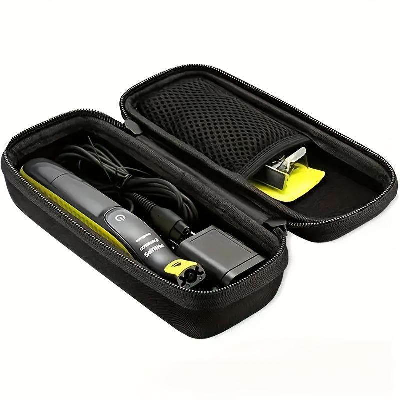 Shockproof Portable Electric Shaver Case Durable Travel Razor Carrying Bag,  Non-Battery Powered Shaving Accessories Storage
