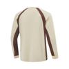 Li Ning Basketball Series Sport Casual Minimalist Color Block Round Neck Pullover Long Sleeve T-Shirt Men Tops Dune Khaki Coconut-Brown ATLV143-1