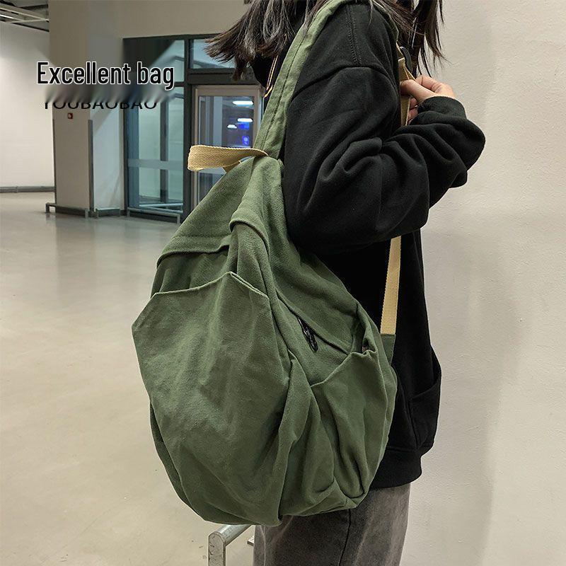 Women's Retro Canvas Backpack: Spacious, Durable & Stylish for College, Travel & More