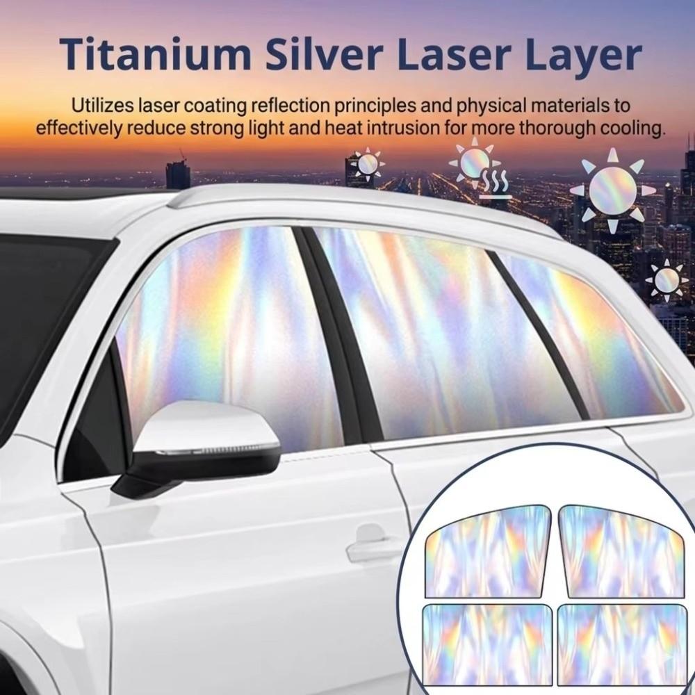 Laser Fenster Sonnenschutz Abdeckung Magnetische Schutzabdeckungen Auto Seitenfenster Sonnenschutz Vorhänge Sommer