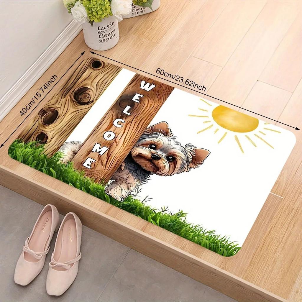 1PC WELCOME Charactor Door Mats Kitchen Rugs Non-Slip Pop arts design Bedroom Rugs Bath Mat Carpet for Home Sink Laundry Decor