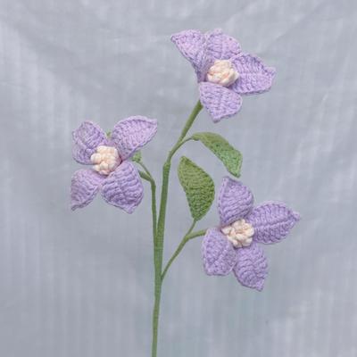 Lovely Crochet Bouquet Creative Knitting Flower Table Decor Cute Fake Flowers Wedding Decor