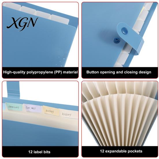 Protective Paper Sleeve Expanding File Folder, Waterproof PP A4 Letter Size Document Clear Protector Organizer, Portable Receipt Organizer for School