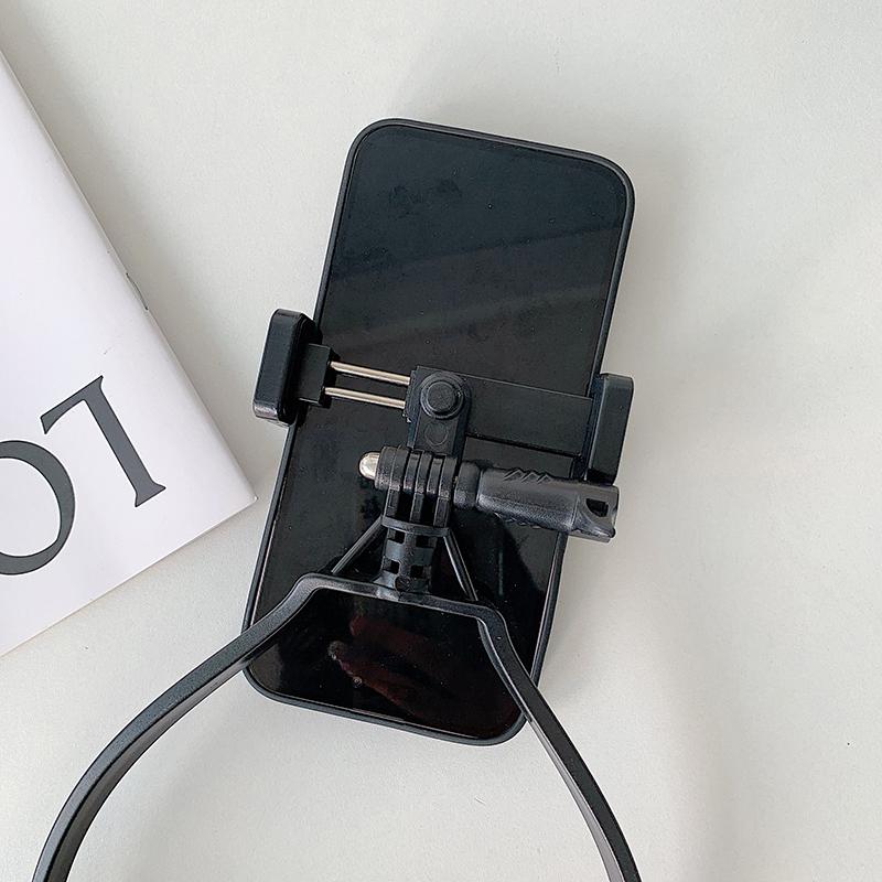Nackenhalterung Fauler Handyhalter Für iPhone 16 15 14 13 Pro Max Samsung Xiaomi Outdoor Erste-Winkel-Vlog-Aufnahme Selfie-Halterung