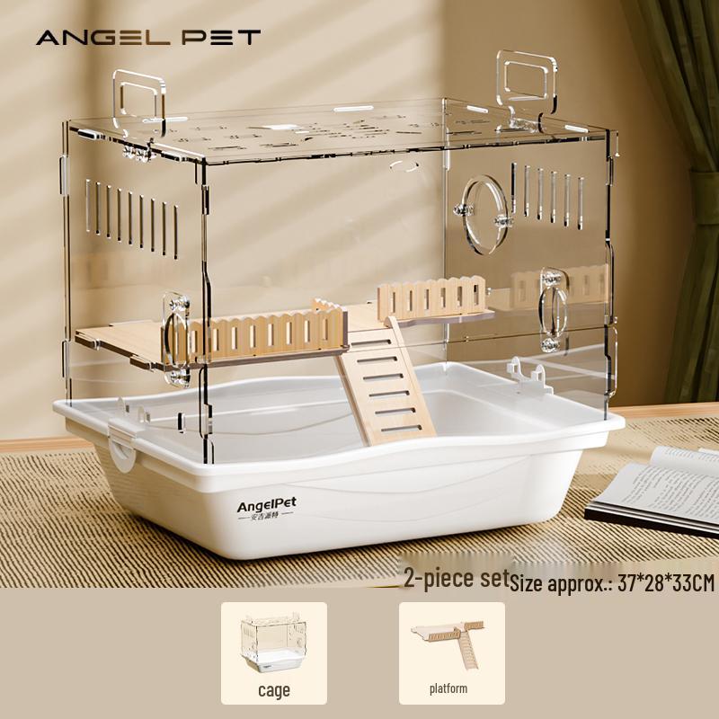 

Акрилова прозора вілла для хом яків: Повний набір для золотистих хом яків