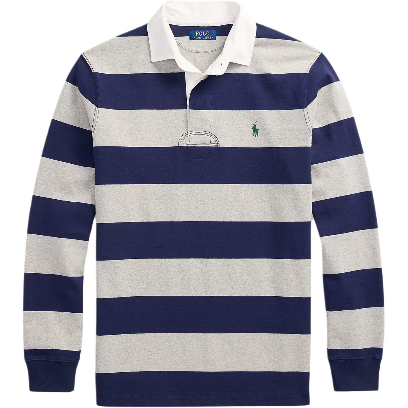Polo Ralph Lauren Ikonisches Langarm Rugby-Poloshirt Herren Oberteile 710717116-051 S white