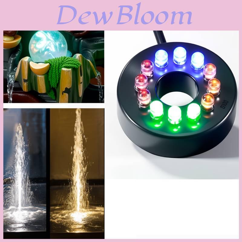 Water Fountain Led Light With Changing Leds For Aquarium Decor And Fish Tank Ambience
