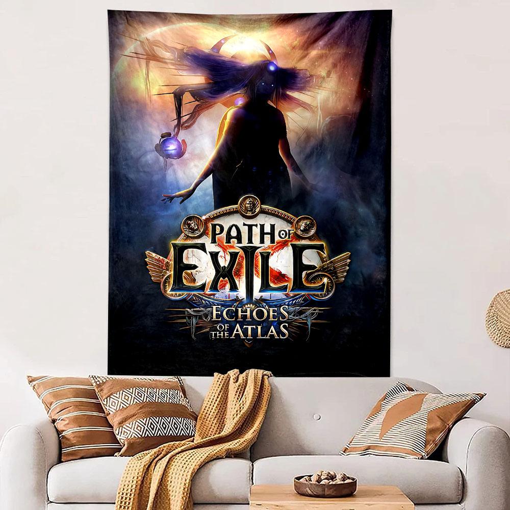 Path of Exile Tapestry Wall Hanging, Game Expansion Art, Wall Decor for Bedroom Living Room Dorm