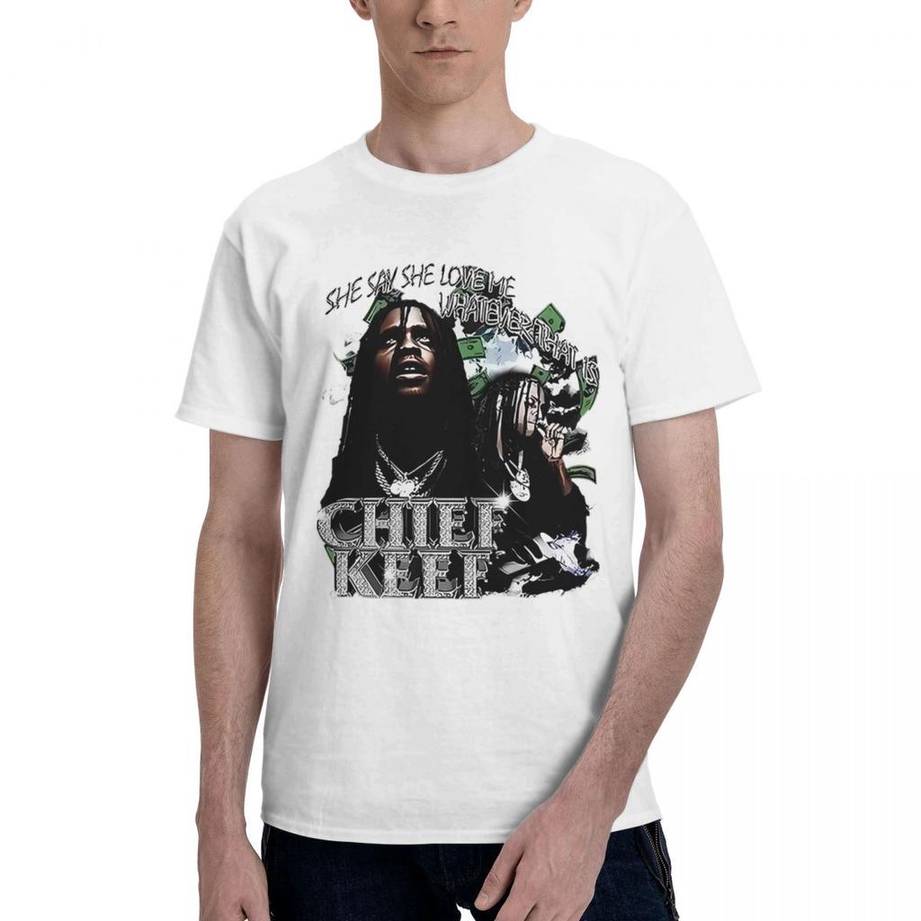 2024 Rapper Chief Keef 100 Cotton Casual Breathable Confortable Tshirt Mens TShirts Men Clothes