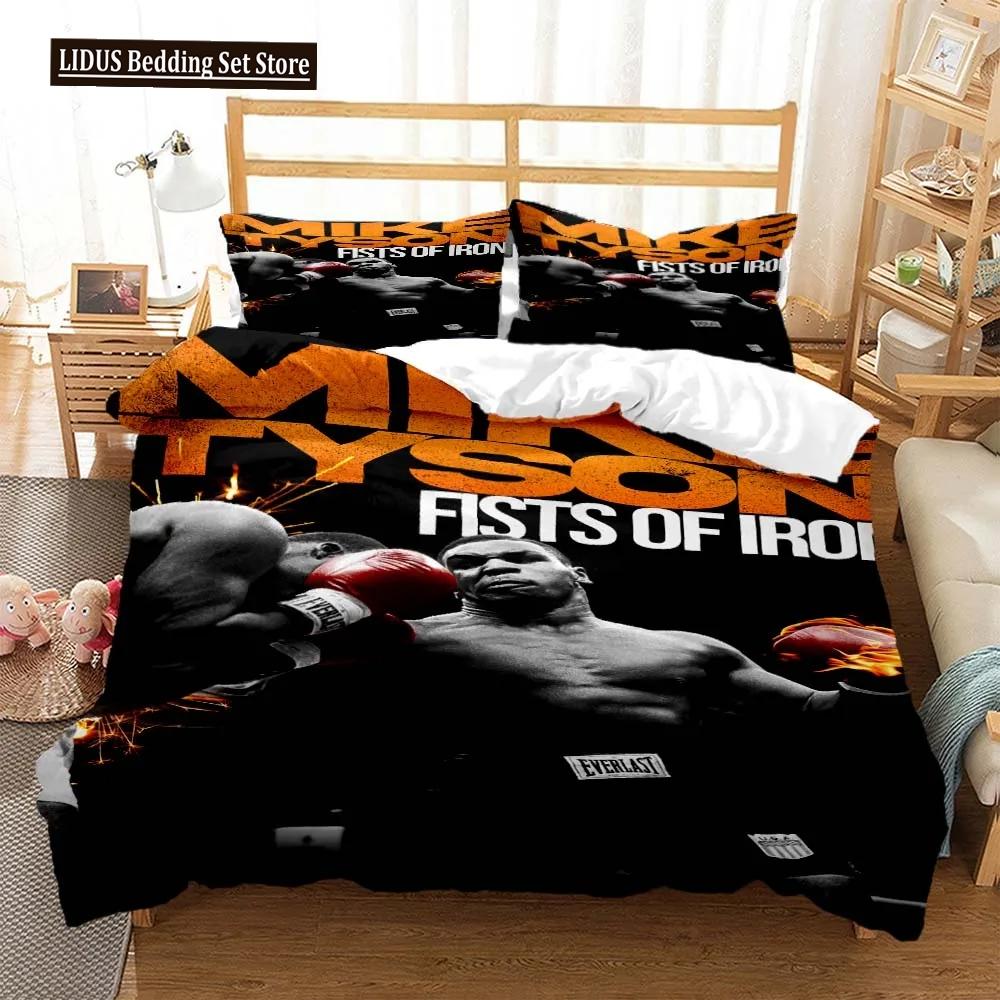 Mike Tyson Boxchampion Bettwäscheset Jungen Mädchen Twin Queen Size Bettbezug Kissenbezug Bett Kinder Erwachsene Heimtextil