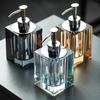Luxury Crystal Glass Soap Dispenser Bottle Bathroom Shampoo Refill Bottle Hotel Toothpick Holder Soap Dish Pump Lotion Bottle
