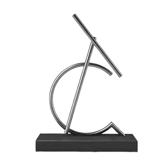 Kinetická umělecká socha s kývajícími tyčkami Ornament perpetuum mobile Stolní hračka Dekorace pro domácnost a kancelář Zlepšení soustředění Úleva od stresu Antigravitační