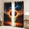 Cartoon Curtain Basketball For Boy 3D Print Bedroom Living Room Window Blackout Partition Style Home Decoration