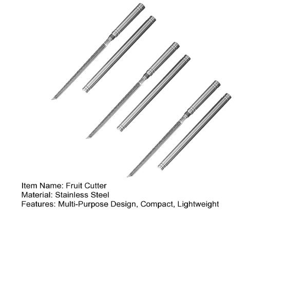 1/2/3/4/5Pcs Portable Fruit Cutter with Sheath Stainless Steel Blades Easy To Clean Vegetables Cutter Ergonomic Handle Multi-Purpose Cutter