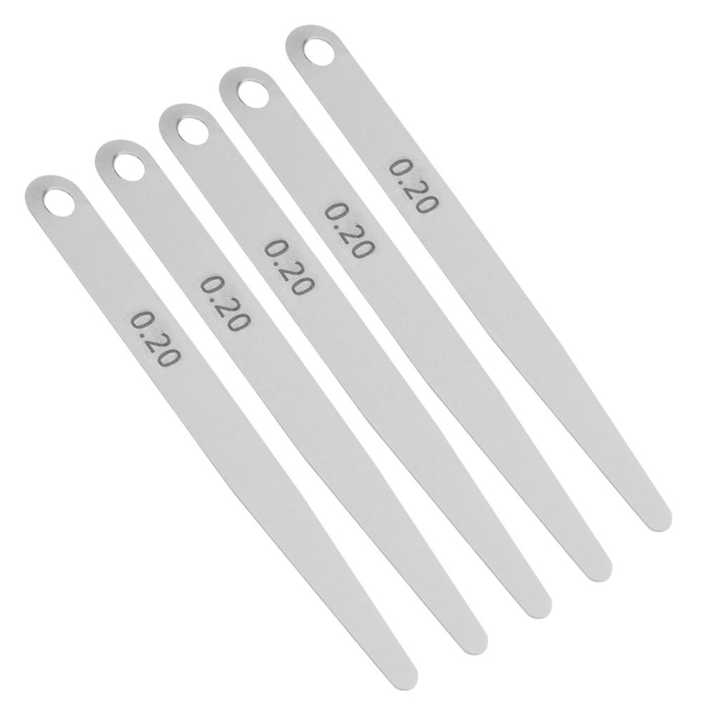 5pcs 0.2Celsius0.3 Stainless Steel Feeler Gauge Ruler Welding Inspection Tool(0.2)