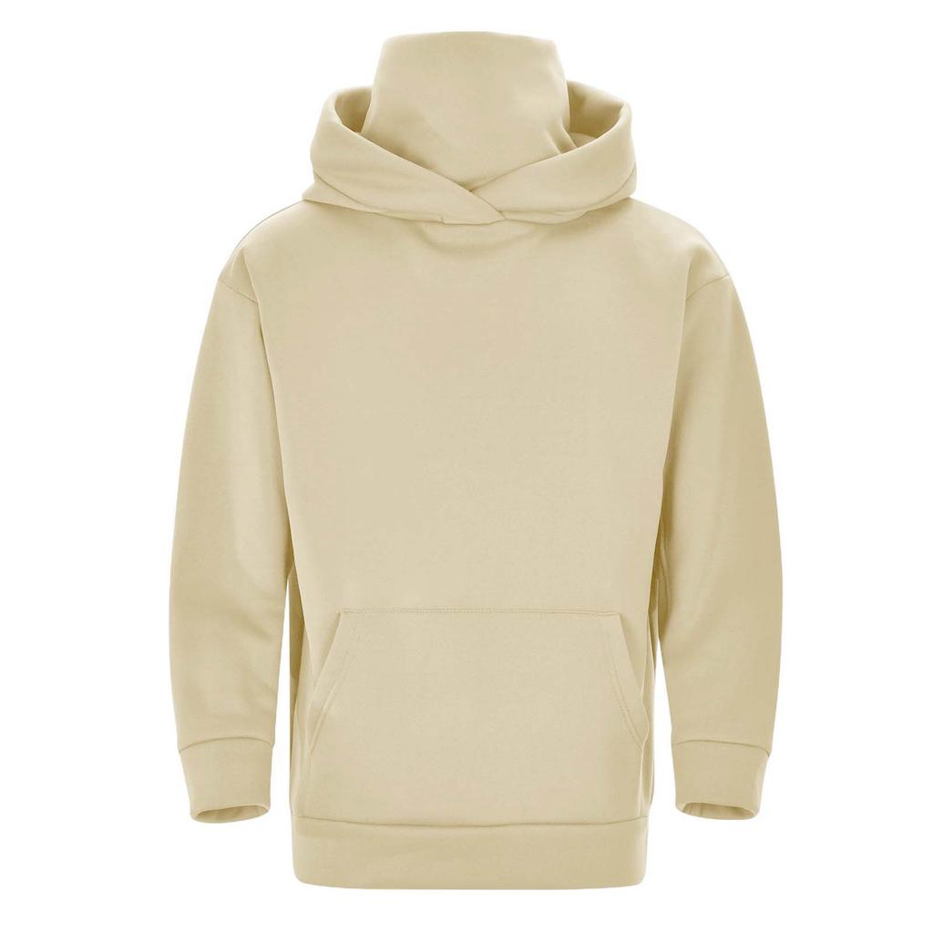 Men's Fashion Solid Color Long Sleeved Hooded Pullover With Pockets Casual Adult Sweatshirt Top