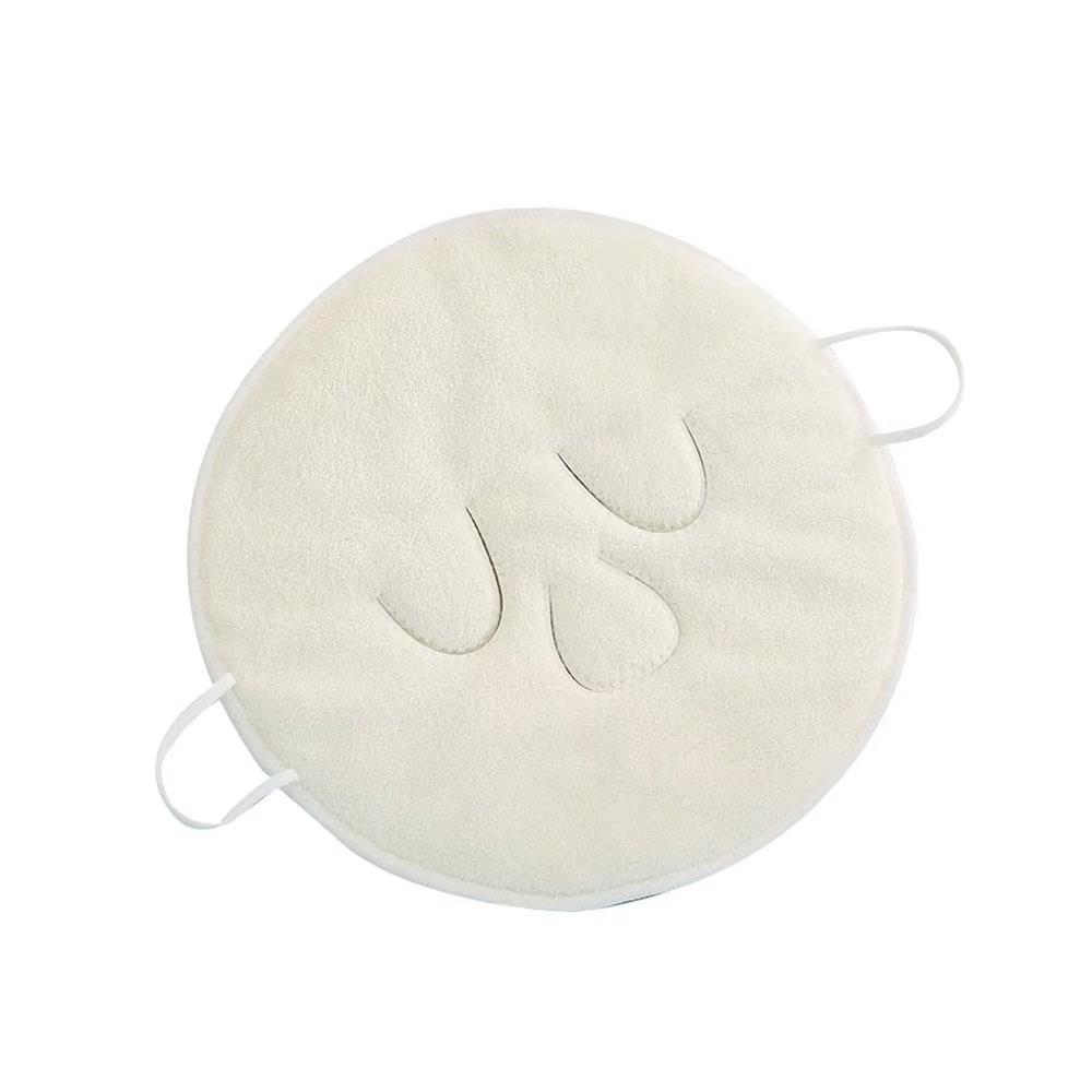 1Pcs 3 Holes Hot Compress Towel Absorbent Reusable Facial Steam Towel Soft Gentle Skin Care Mask for Hot and Cold Skin Care