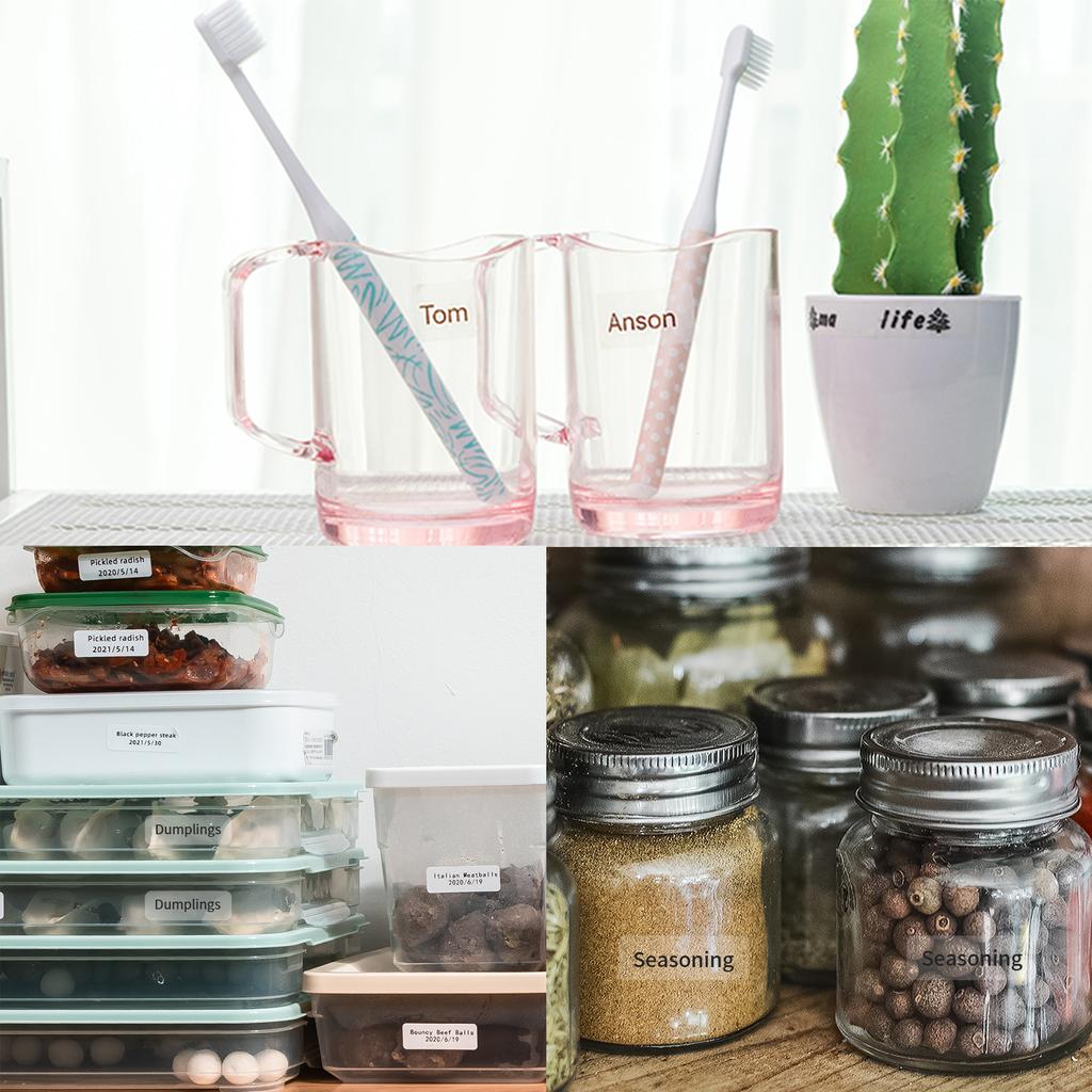 AIMO Thermal Printing Label Paper Roll for Q30 Label Maker Thermal Printer for Printing Adhesive