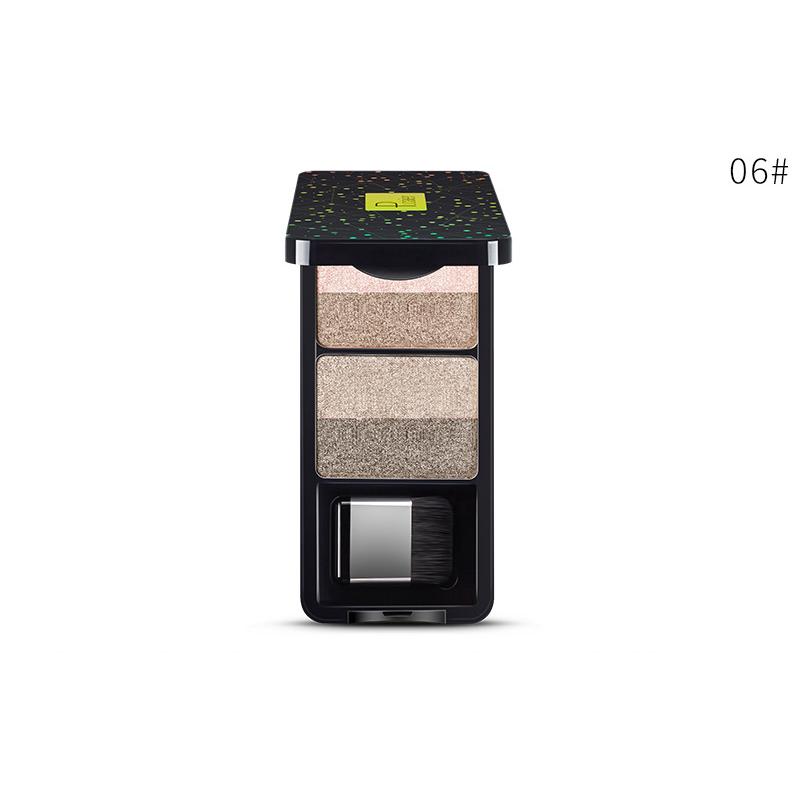 

Макияж Перламутровый трехмерный красочный градиент Двухцветные тени для век Водостойкие, не размазываются и удаляют макияж 06