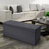 Storage Bench - OSE - 76 Cm - Solid Wood - Grey - Contemporary Design